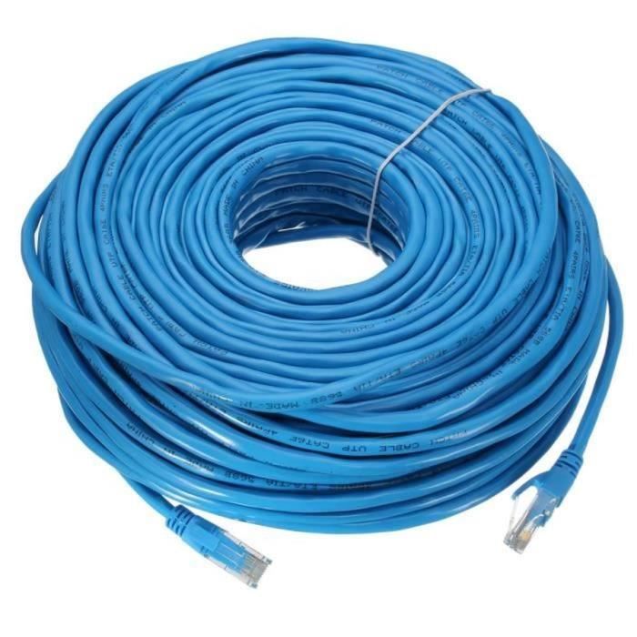 TEMPSA Câble Réseau 50M RJ45 CAT6 Ethernet LAN - Cdiscount Informatique
