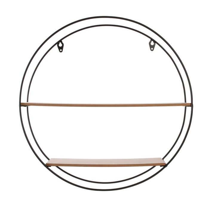 Étagère Murale Design 2 Niveaux 40cm Naturel Étagère Murale Design 2 Niveaux 40cm Naturel