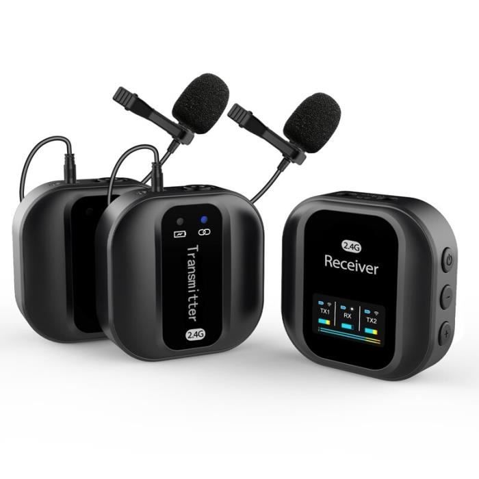Ensemble de Microphone Lavalier sans Fil-GNK