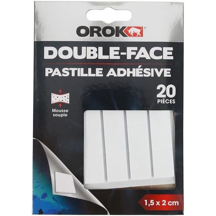 Ruban Adhésif Double Face Extra Fort - 10 Plaques 50x50 Mm - Fixation Sans Perçage Pour Intérieur/extérieur