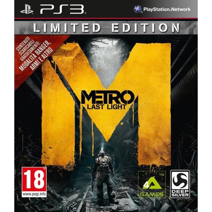 Jeu PS3 - Metro : Last Light - Edition Limitée - Jeux vidéo