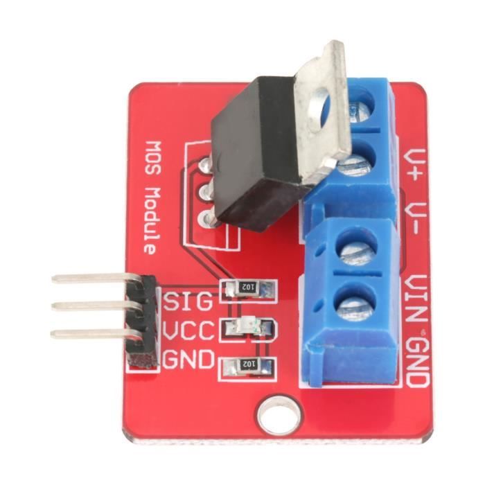 6 Modules Pilote MOSFET PWM 3.3V/5V - Sortie 0-24V, Courant Max 5A, Pour LED, Moteurs, électrovannes