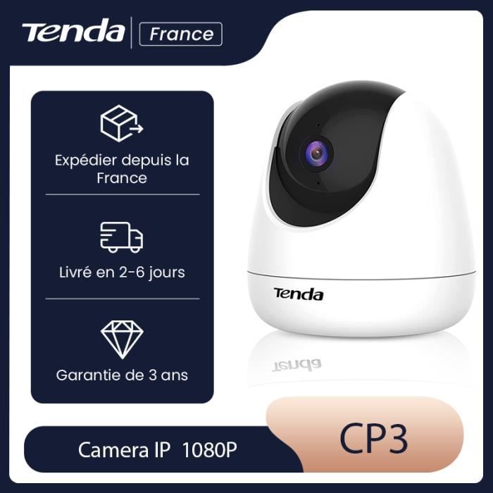 Tenda Caméra Surveillance WiFi Intérieure 2K, 3MP Caméra IP Sécurité  Domicile, Caméra Dôme Pan/Tilt 360°, Vision Nocturne, Détection de  Mouvement