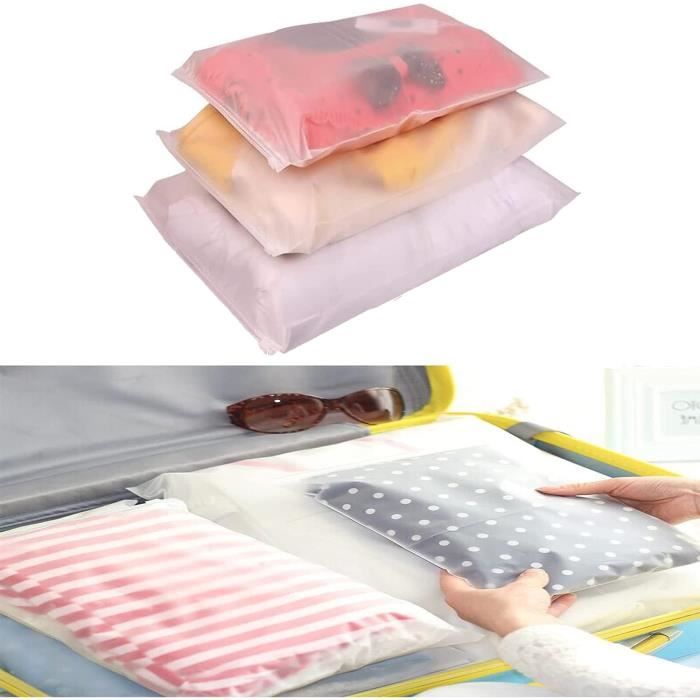 Sacs De Rangement De Voyage En Plastique, 30 Pièces Sac De Rangement  Plastique Transparent, Sac Zipper Voyage, Pour Sous Vet[H1836] - Cdiscount  Maison