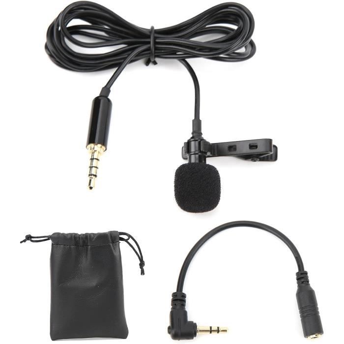10 Pinces Pour Micro-Cravate - Noires 8.5mm Et Blanches 6mm - Fixation Stable Pour Interviews