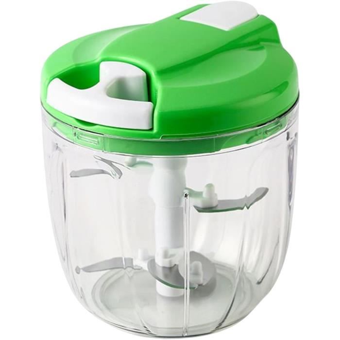 NIUAWASA Hachoir Manuel 900 ml, Hachoir Manuel Avec Cordon de Serrage Robot de Cuisine Avec Lames en Acier Inoxydable Slicer Dicer Grinder pour Oignons Ail Noix (Bleu NIUAWASA Hachoir Manuel 900 ml, Hachoir Manuel Avec Cordon de Serrage Robot de Cuisine Avec Lames en Acier Inoxydable Slicer Dicer Grinder pour Oignons Ail Noix (Bleu