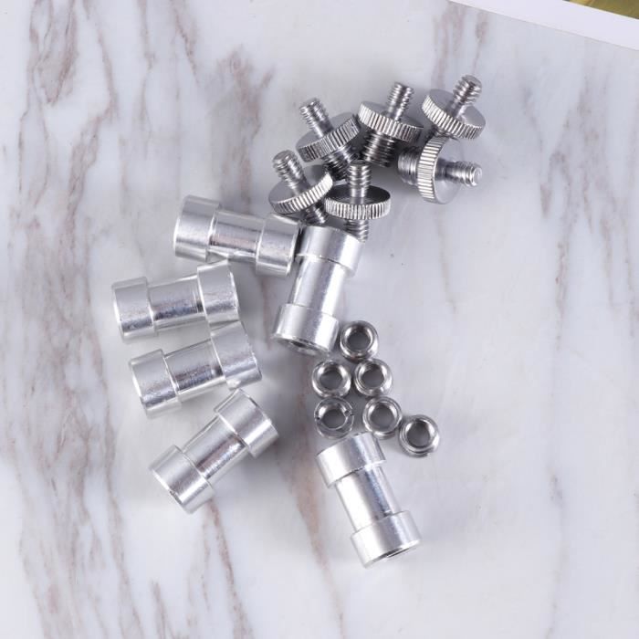 Connecteur Micro 4 Adaptateurs Vis Micro 3/8" à 5/8" - Laiton Haute Qualité Pour Pied Microphone Accessoire Audio Studio