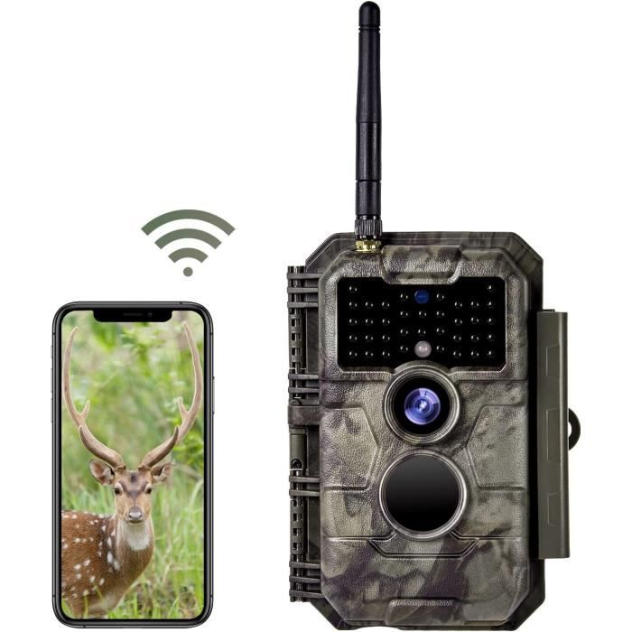 FRA-Caméra de suivi Wi-Fi - Caméra de chasse WiFi 24MP 1296P IP54