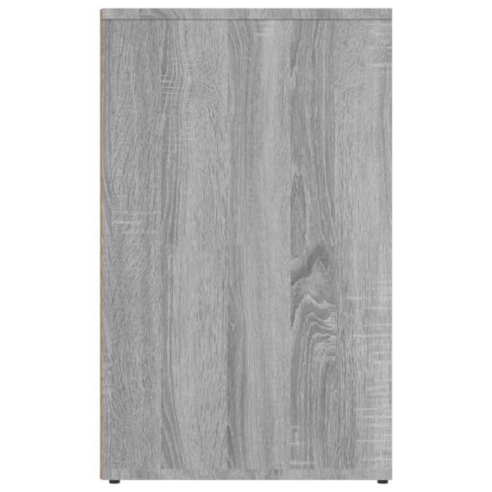 fhe - armoire de dressing sonoma gris 80x40x65 cm bois d'ingénierie - haute qualite yosoo - dx0354