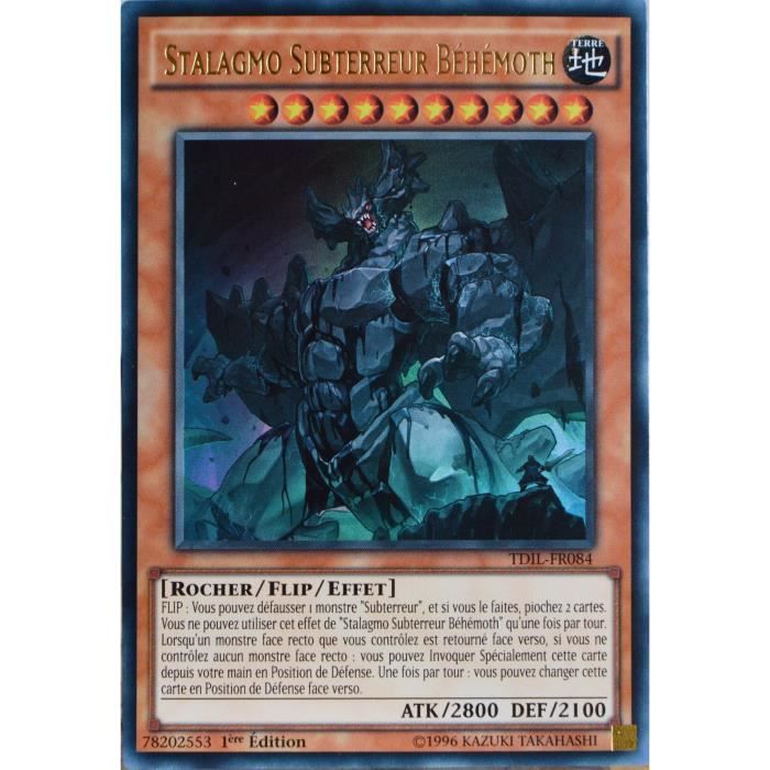 Yu-Gi-Oh Stalagmo Subterreur Béhémoth TDIL FR084 VF NEUF