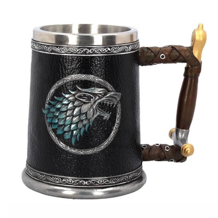 HERCHR Moscow Mule Tasse En Acier Inoxydable 550ml - Gobelet Bière Argenté