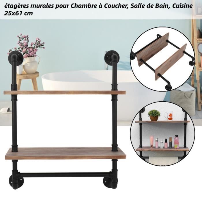 Support Etagère,2 Pièces 8 Pouces Fer Robuste Support Rayonnage Industriel Rétro Flottantes Etagères pour Jardin Rangement Cuisine Etagère Support Etagère,2 Pièces 8 Pouces Fer Robuste Support Rayonnage Industriel Rétro Flottantes Etagères pour Jardin Rangement Cuisine Etagère