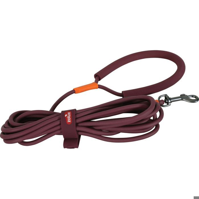 Longe - ZOLUX - Bivouak - Silicone - Rouge - 5 m
