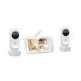 MOTOROLA Ease 35 Duo - Moniteur bébé avec 2 caméras - Ecran 5" HD - Vision nocturne - Talkie walkie - Zoom - Température ambiante-1