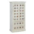 Armoire, placard avec 2 portes en bois coloris blanc, multicolore - Longueur 68 x Profondeur 35 x Hauteur 138 cm-1