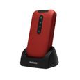 Telefunken Cosi TM360 3G Rouge Téléphone à clapet connecté pour senior-1