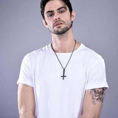 PROSTEEL Collier Satanique Homme - Chaîne 55cm Pendentif Croix Inversée Ou Bélier - Acier Inoxydable