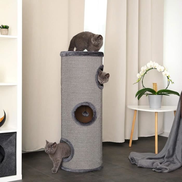 Hamac Pour Arbre à Chat – Peluche Douce, 40 Cm, Fixations M8, Cadre Métal – Pour Tous Les Chats