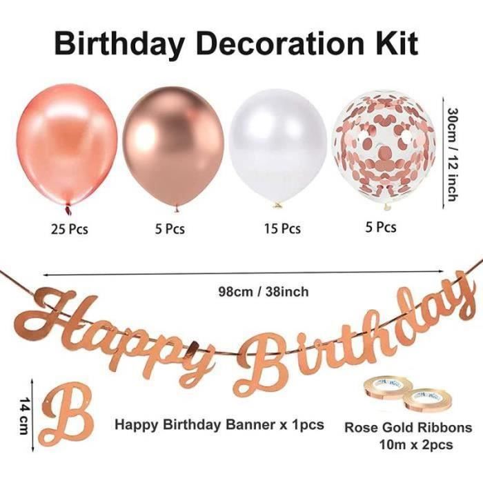 Lot De 2 Pompes à Ballons Manuelles TNSLAND Avec 10 Pinces - Rose - Idéal Fêtes & Mariages
