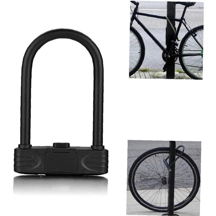 Antivol Vélo En Câble D'acier épais, Combinaison à Cinq Chiffres Chaine Antivol Resistante Au Crochetage Et Aux Coupures 39 2 Cm Noir 97065108