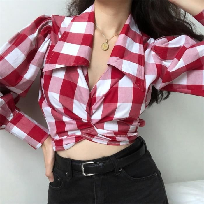 MOLERANI T-Shirt Col V Manches Courtes Plissé Pour Femme - Chemisier Décontracté Ample Confort
