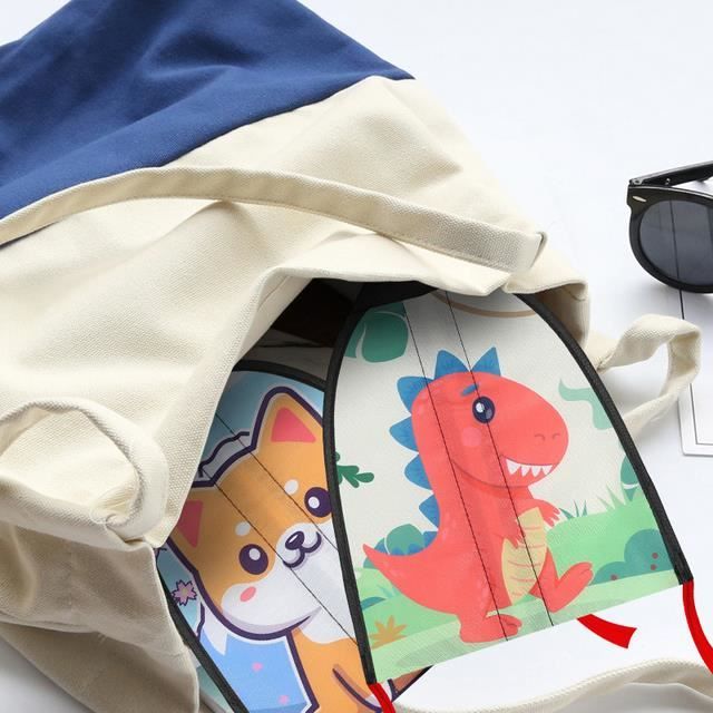 3 Pièces Cerf Volant pour Enfants, Portable Cerf-Volant de Poche, Filles Garçons Cerf-Volant Arc-en-Ciel avec Queues Colorées - Jeux - Jouets
