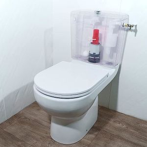 Mécanisme WC Complet SOMATHERM - Double Chasse 3/6L - Robinet Flotteur Réversible - Garantie 10 Ans