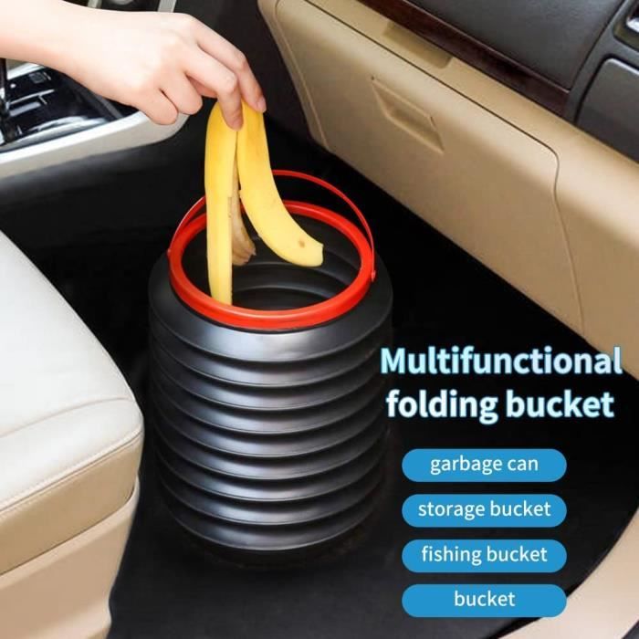 Poubelle De Voiture Avec Couvercle Poubelle Polyvalente Mini Poubelle