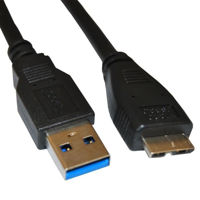 Haute vitesse Micro Usb 3.0 à Usb 3.0 Câble Disque dur externe Disque dur  hdd 0.3-5m