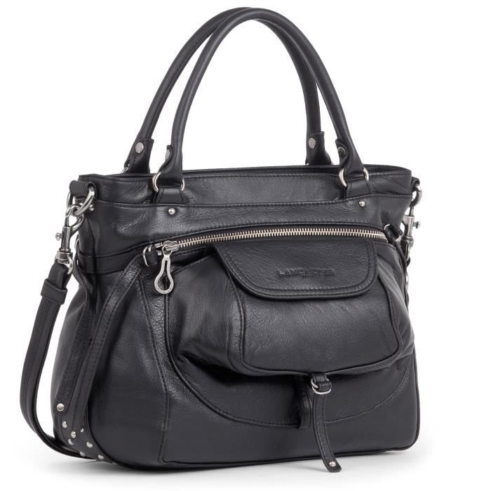 Lancaster Nova sac cabas femme noir Cdiscount Bagagerie Maroquinerie