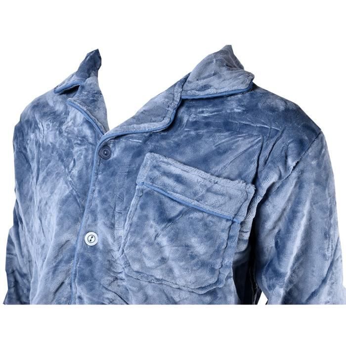 Veste pyjama homme polaire outlet