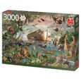 Puzzle JUMBO 618326 - L'arche de Noé - 3000 pièces - Animaux - pour adulte, enfant et famille-3