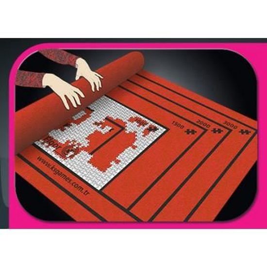 Tapis Puzzle Rouleau Feutre, Rangement Portable Pour Puzzles Jusqu'à 3000 Pièces, Sac de Voyage (3000PCS, Gris Tapis Puzzle Rouleau Feutre, Rangement Portable Pour Puzzles Jusqu'à 3000 Pièces, Sac de Voyage (3000PCS, Gris