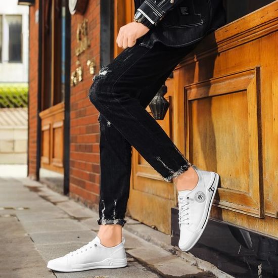 BASKET Homme Baskets all match en cuir super fibre Chaussures