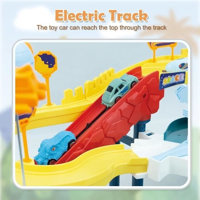 Dinosaure Circuit Voiture Enfant,Circuit Voiture Electrique avec 8 Voitures  de Jouet et Railsde Piste Course Dinosaure - Cdiscount Jeux - Jouets