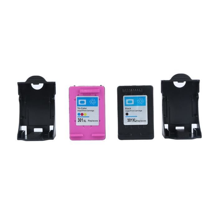 Lot De 2 Cartouches D'encre Noire 301 XL Compatibles HP Deskjet 1050 – Non OEM – Neuf