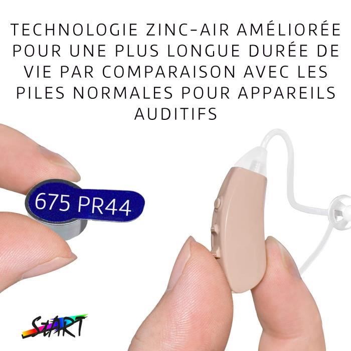 ANSMANN piles auditives taille 312 / PR41 - 120 piles zinc-air pour aides  auditives - marron - Cdiscount Jeux - Jouets