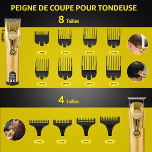 Lot De 6 Guides-peigne Pour Tondeuse à Cheveux - Pour Dégradés Et Tailles Précises - Neufs, Couleur Ferreux