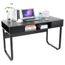 Bureau D Ordinateur Table Informatique En Bois Noir Design