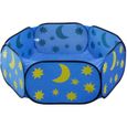 1 pièces bébé parc étoile lune océan dessin animé pliant panier de jeu clôture sûre pour enfants   PARC BEBE-0