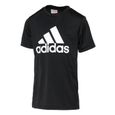 T-shirt de sport pour enfant ADIDAS manches courtes noir/blanc-0
