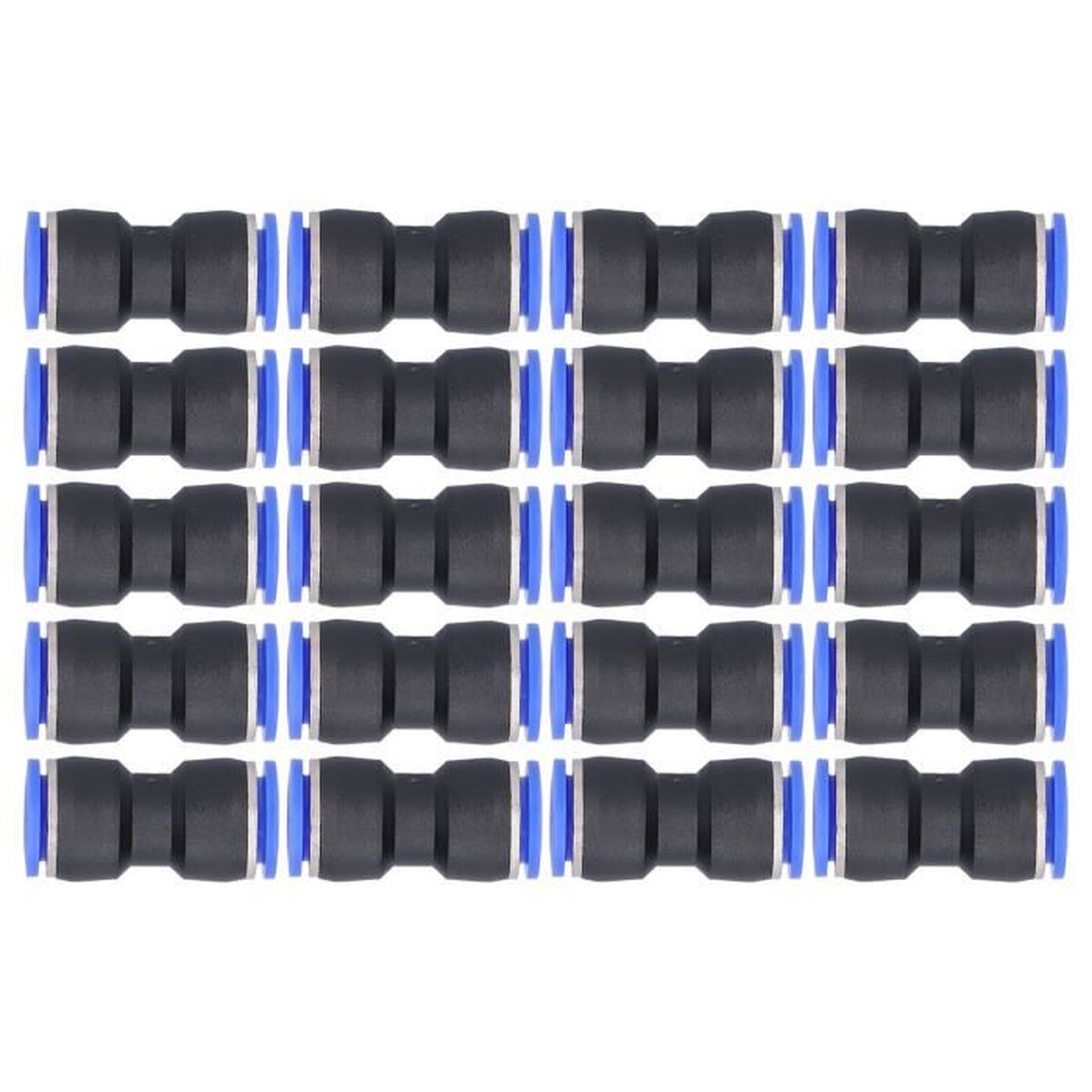 Connecteur En Y Réducteur Pneumatique - 8mm Vers 2x6mm - Enfichable, Résiste à 10 Bar, Pour Air Comprimé