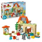 LEGO® 10416 DUPLO Ma Ville Prendre Soin des Animaux de la Ferme, Jouet Éducatif pour Bébés, Maison, Figurines de Chevaux