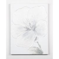 Tableau déco Fleurs  91 -  Toile peinte à la main  -  30 x 40 x 2,5 cm