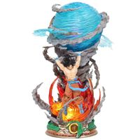 Figurine Son Goku Dragon Ball Modèle Garçon Adulte Cadeau Anniversaire Statue Lumineuse -Hauteur de 23 cm