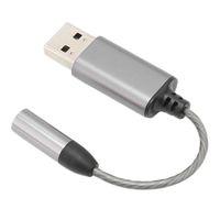 Fdit câble USB vers auxiliaire Adaptateur USB 2 In1 Large Compatibilité Puce Intelligente Compacte Durable Utilisez facilement le