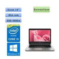 HP ProBook 640 G1 - Windows 10 - i5 8GB 500GB SSD - 14 - Ordinateur Portable PC Noir