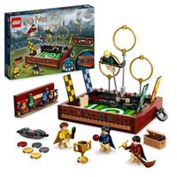 LEGO® Harry Potter 76416 La Malle de Quidditch, Jouet 1 ou 2 Joueurs, avec 3 Jeux de Quidditch