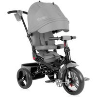 Tricycle évolutif pour bébé/enfant Lorelli - JAGUAR Gris - 3 roues - Siège rotatif - Certifié EN 71