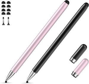 Stylet Capacitif 2-en-1 Avec 3 Pointes De Rechange Pour IPad,iPhone